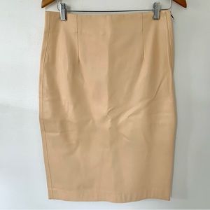Zara blush faux leather pencil skirt
